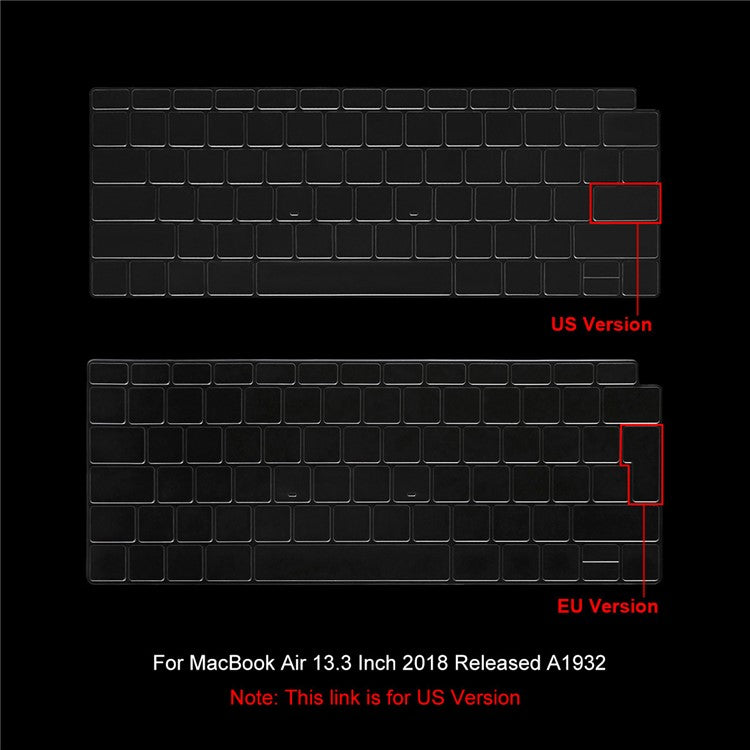 ENKAY HAT PRINCE Ultra-thin TPU Keyboard Guard Film for MacBook Air 13.3 inch (2018) A1932 (US Version)