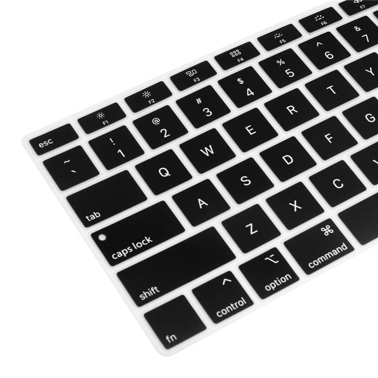 ENKAY HAT PRINCE Silicone Keyboard Guard Protector Film for MacBook Air 13-inch with Retina Display 2018 A1932 (US Version) - Black