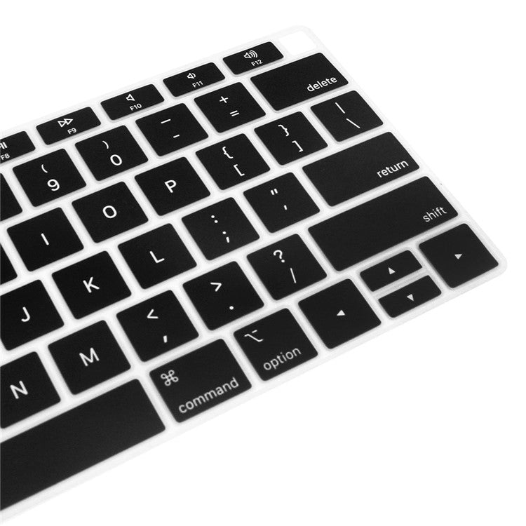 ENKAY HAT PRINCE Silicone Keyboard Guard Protector Film for MacBook Air 13-inch with Retina Display 2018 A1932 (US Version) - Black