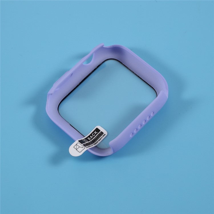 PC Case Cover with Screen Film for Apple Watch Series 3/Series 2/Series 1 38mm - Purple
