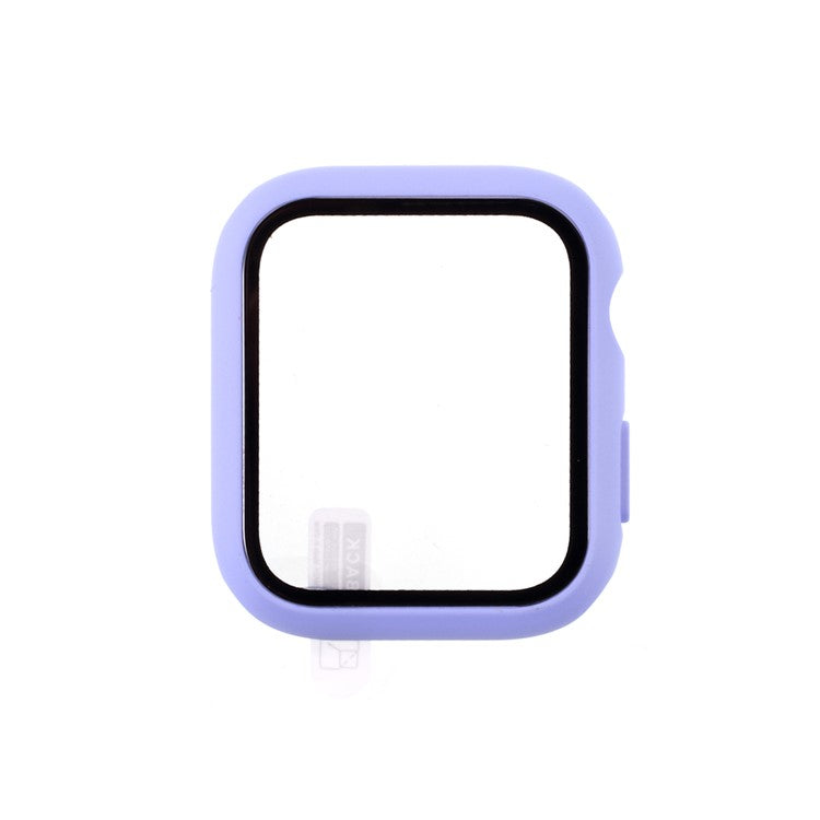 PC Case Cover with Screen Film for Apple Watch Series 3/Series 2/Series 1 38mm - Purple