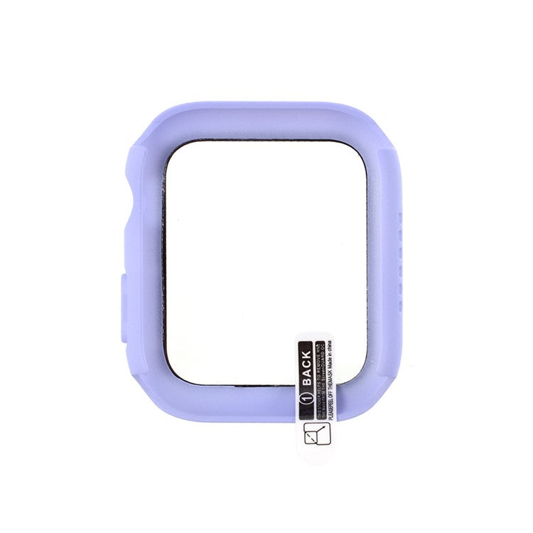 PC Case Cover with Screen Film for Apple Watch Series 3/Series 2/Series 1 38mm - Purple