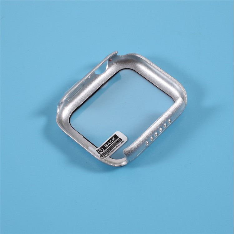 PC Case Cover with Screen Film for Apple Watch Series 3/Series 2/Series 1 38mm - Silver