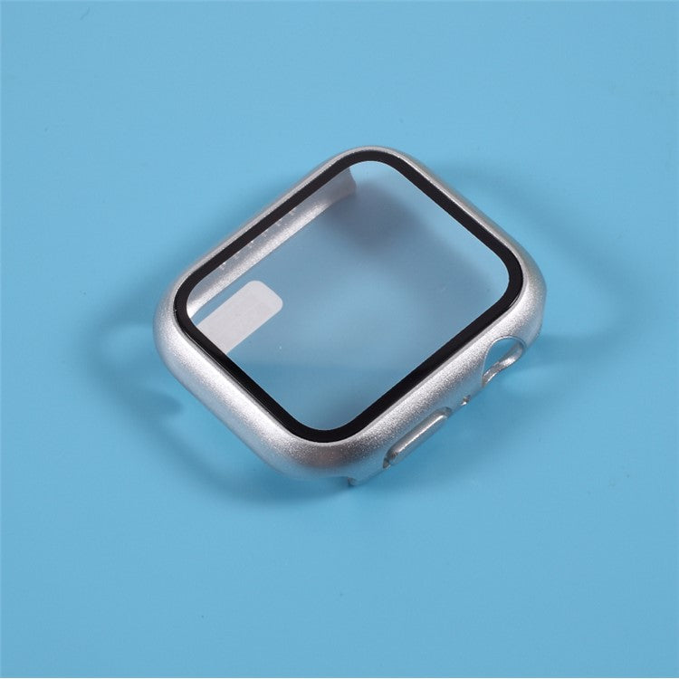 PC Case Cover with Screen Film for Apple Watch Series 3/Series 2/Series 1 38mm - Silver