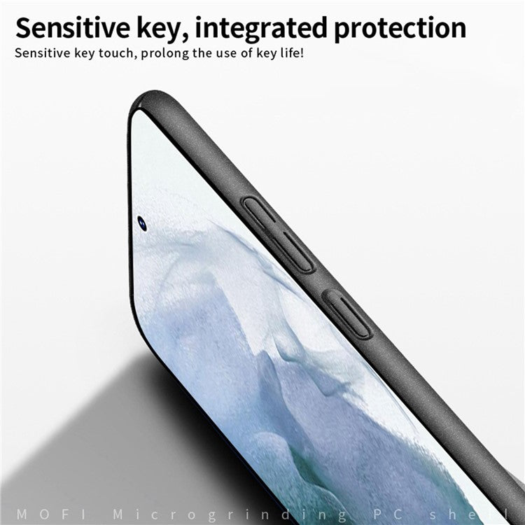 MOFI Shield Matte Series for Samsung Galaxy S23 Hard PC Phone Case Anti-fingerprint Drop-proof Cover - Blue