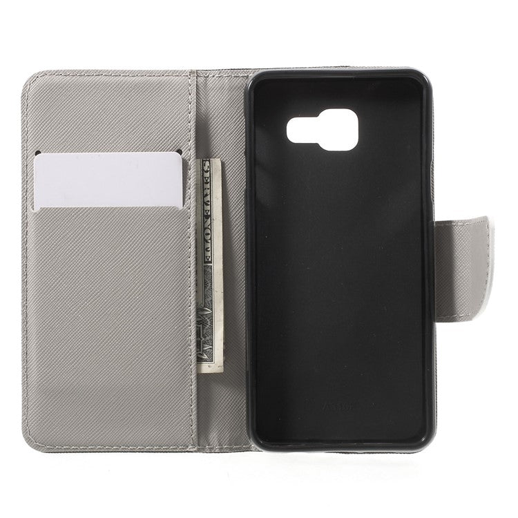Card Holder Leather Case for Samsung Galaxy A3 SM-A310F (2016) - Do not Touch My Phone