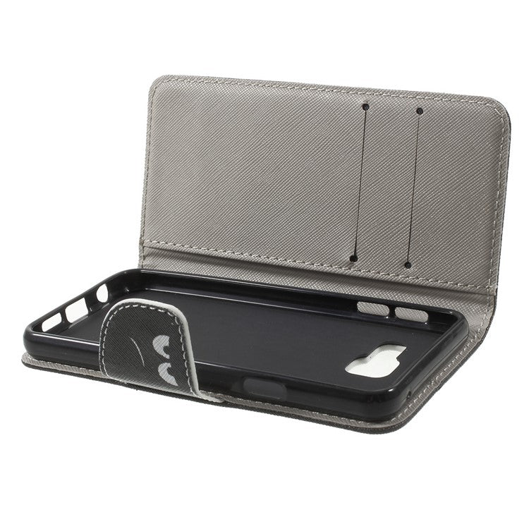Card Holder Leather Case for Samsung Galaxy A3 SM-A310F (2016) - Do not Touch My Phone