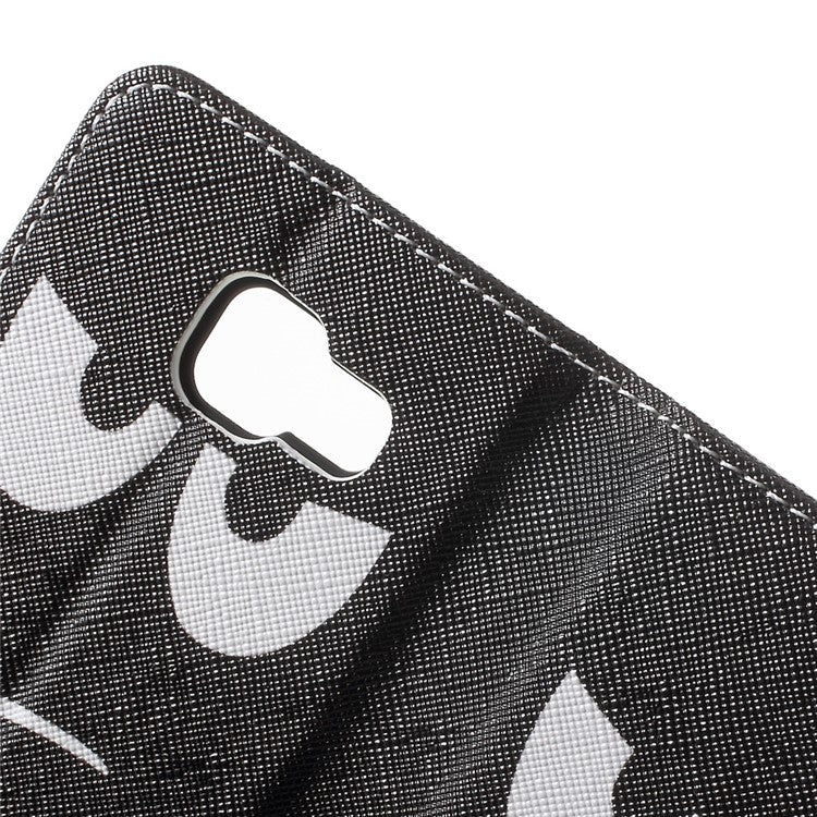 Card Holder Leather Case for Samsung Galaxy A3 SM-A310F (2016) - Do not Touch My Phone