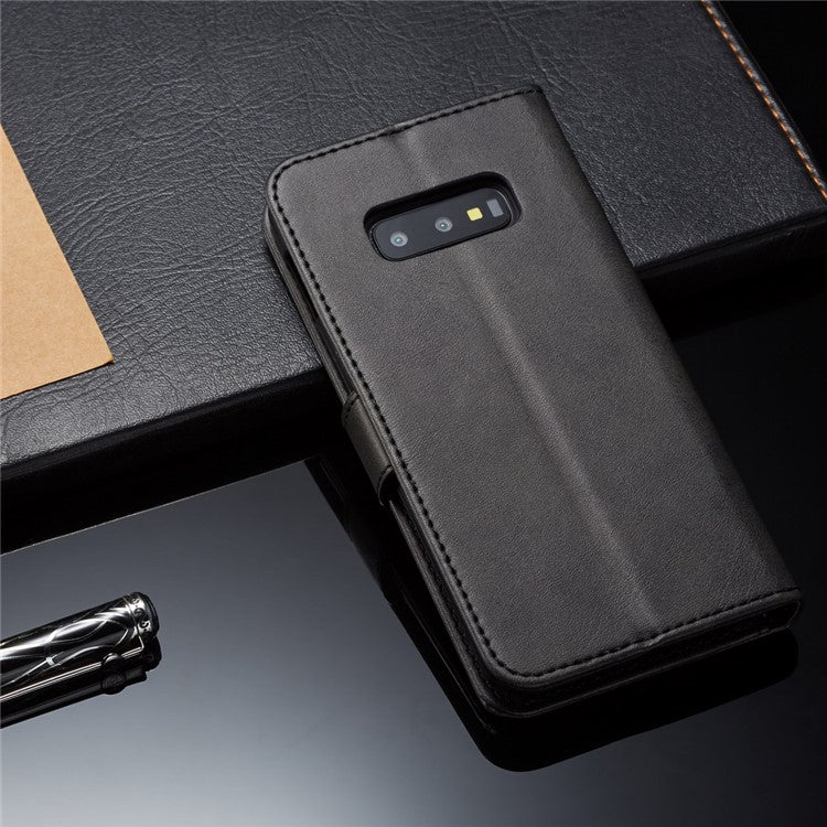 LC.IMEEKE Wallet Leather Stand Case for Samsung Galaxy S10e - Black