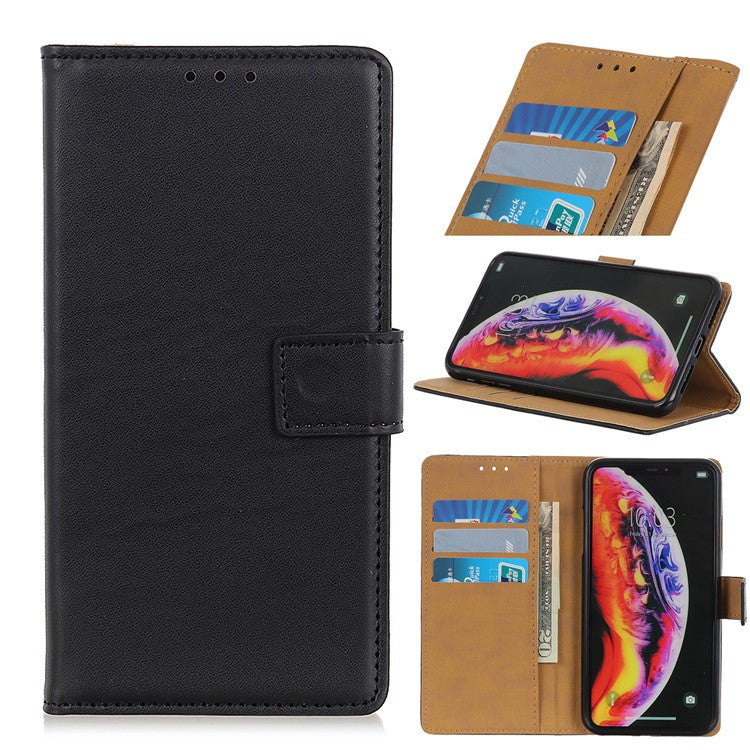 Wallet Leather Stand Case for Samsung Galaxy A10 - Black