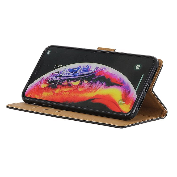 Wallet Leather Stand Case for Samsung Galaxy A10 - Black