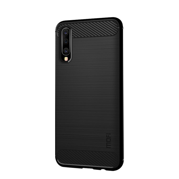 MOFI Carbon Fiber Texture Brushed TPU Case for Samsung Galaxy A50 / A50s / A30s - Black
