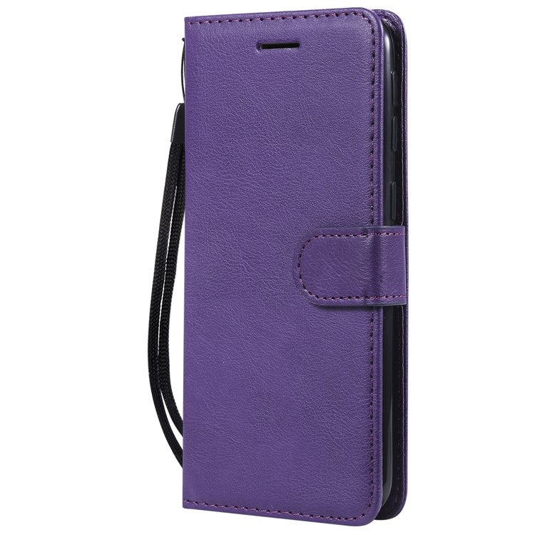 Magnetic Detachable 2-in-1 Wallet Leather Stand Case for Samsung Galaxy A40 - Purple