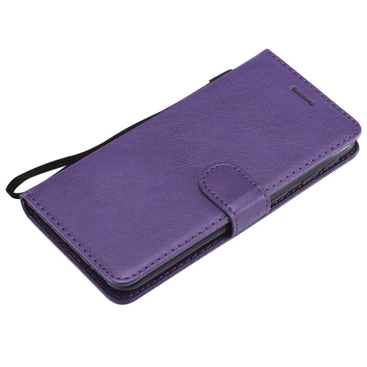 Magnetic Detachable 2-in-1 Wallet Leather Stand Case for Samsung Galaxy A40 - Purple