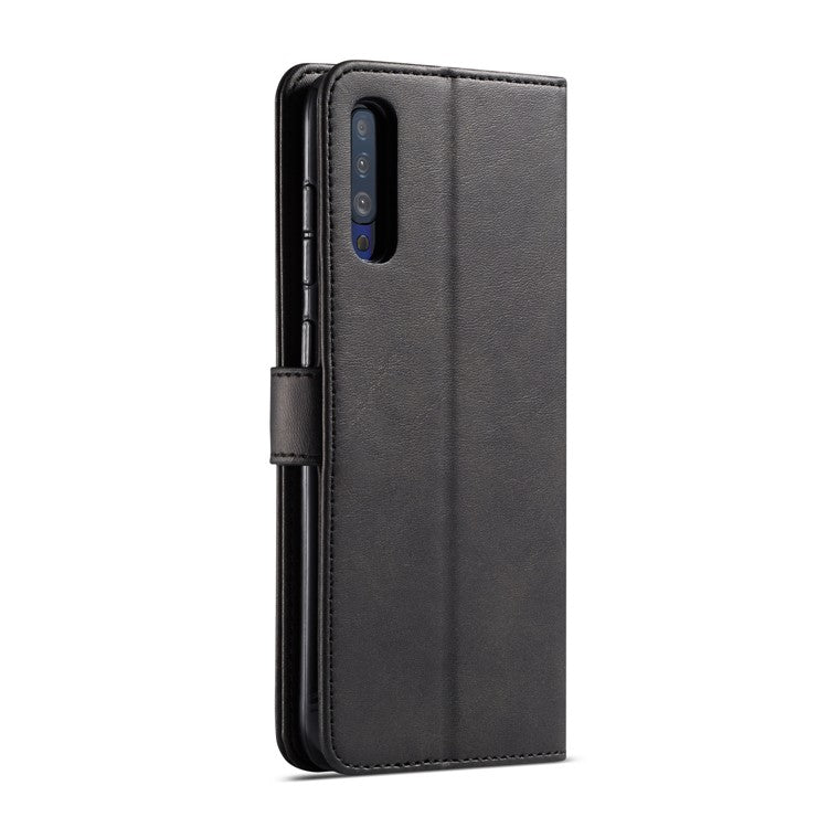 LC.IMEEKE Leather Wallet Case for Samsung Galaxy A50/A50s/A30s - Black