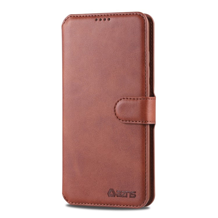 AZNS Leather Wallet Case for Samsung Galaxy A20e - Brown