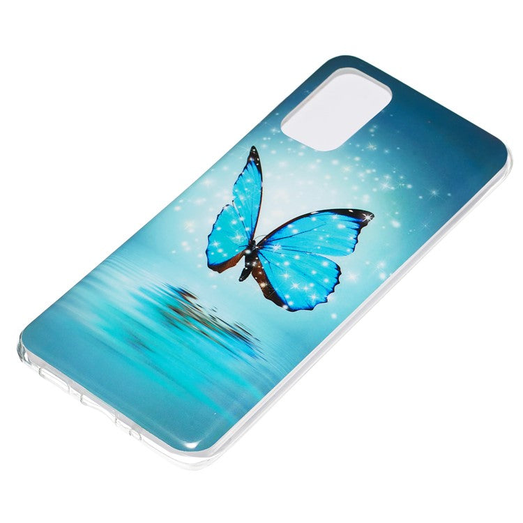 Noctilucent IMD TPU Back Case for Samsung Galaxy S20 Plus - Blue Butterfly
