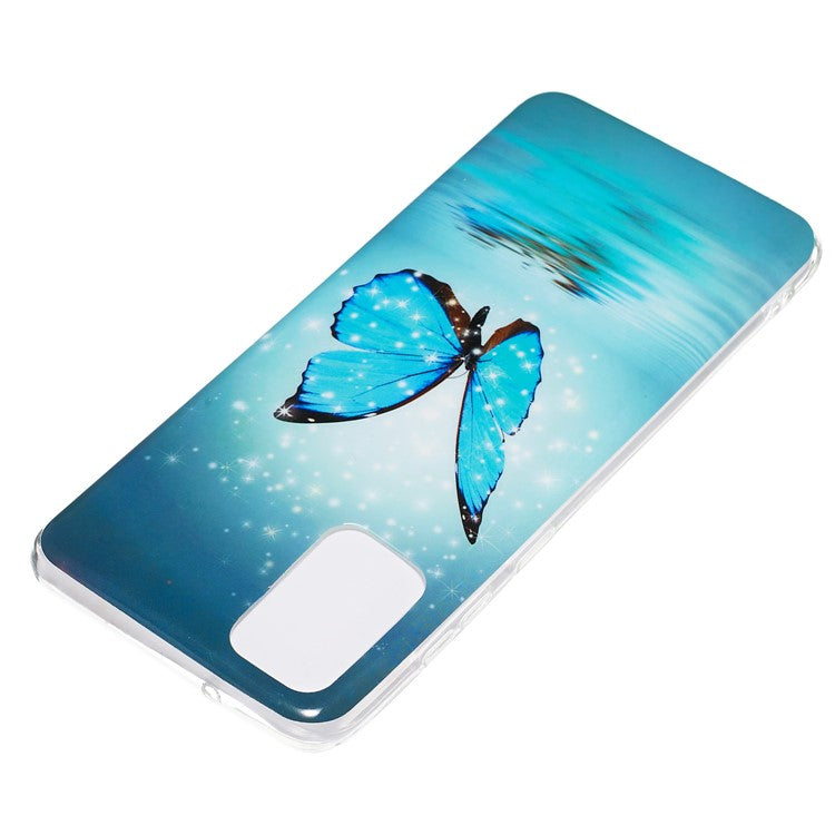 Noctilucent IMD TPU Back Case for Samsung Galaxy S20 Plus - Blue Butterfly