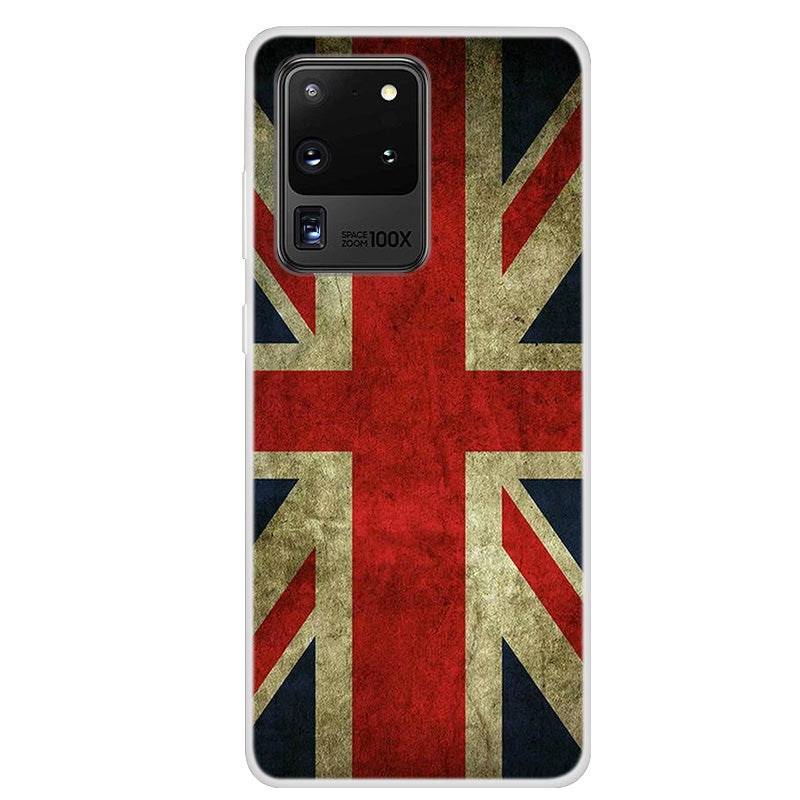 Pattern Printing Soft TPU Shell Phone Cover for Samsung Galaxy S20 Ultra - London Style