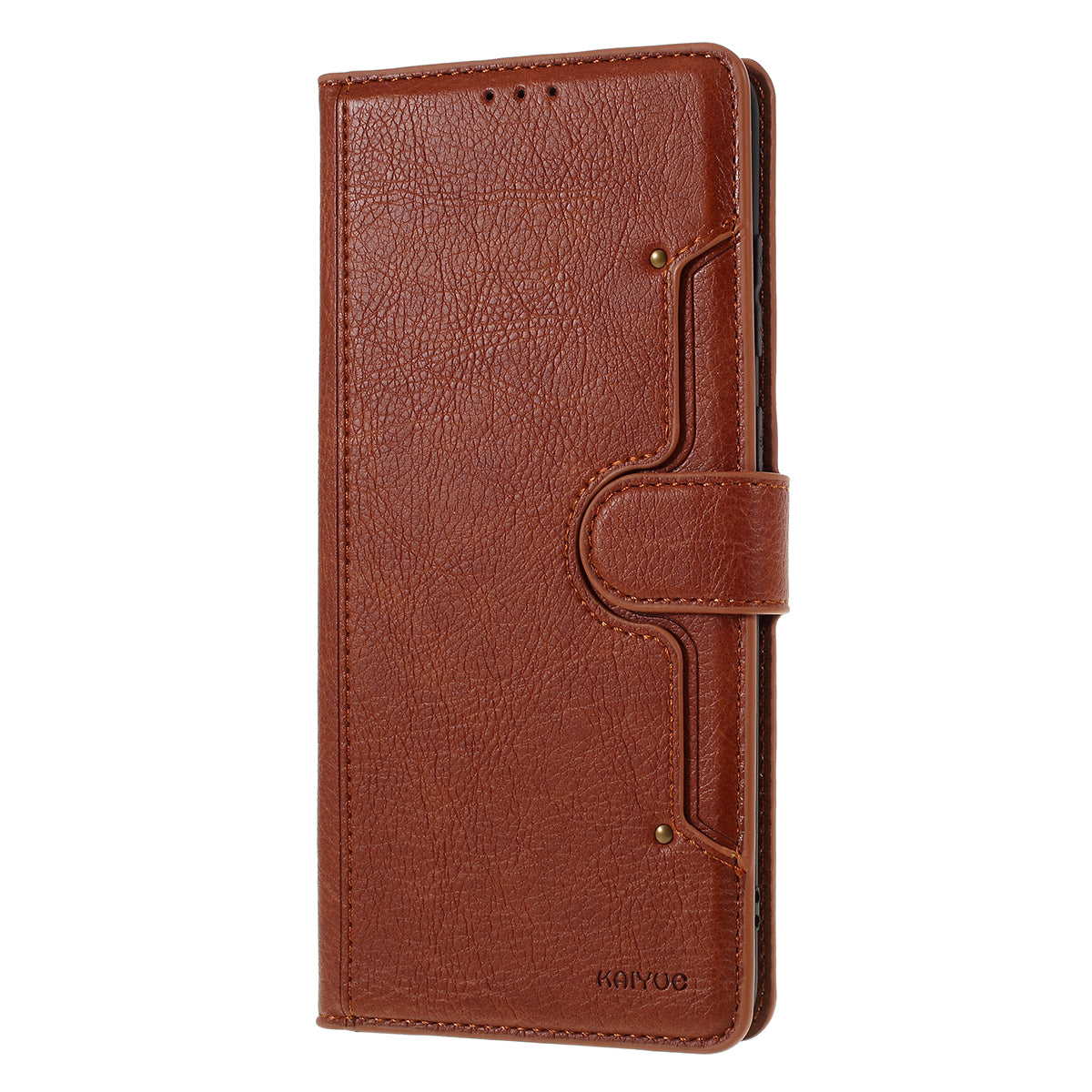 KAIYUE Magnetic Leather Stand Case for Samsung Galaxy S20 Plus - Brown