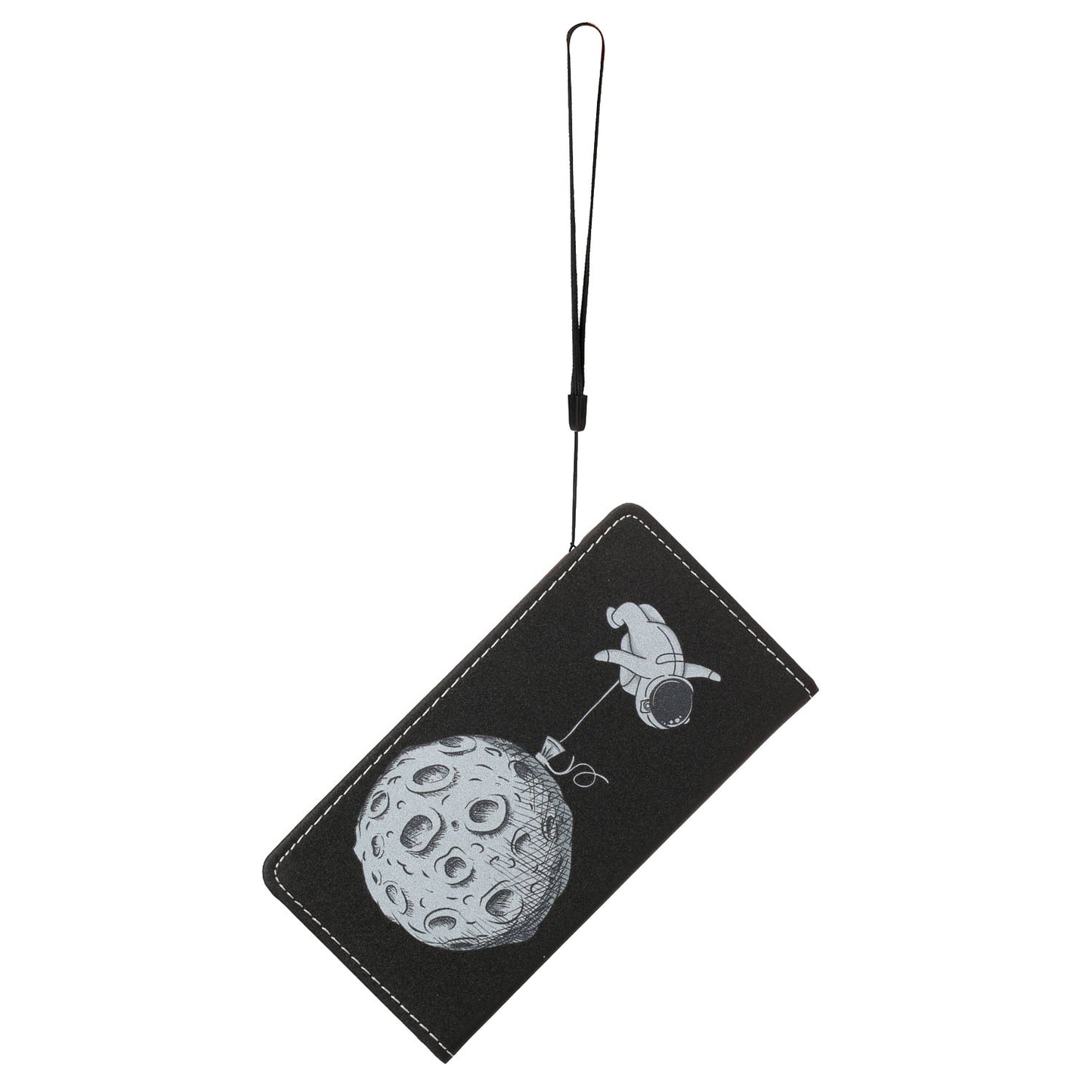 Pattern Printing Leather Cover Stand Stylish Phone Casing for Samsung Galaxy S20 4G/S20 5G - Spaceman