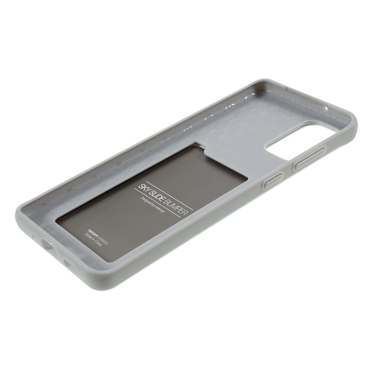 MERCURY GOOSPERY Sky Series Slide Card Slot PC TPU Phone Cover for Samsung Galaxy S20 Plus / S20 Plus 5G - Silver