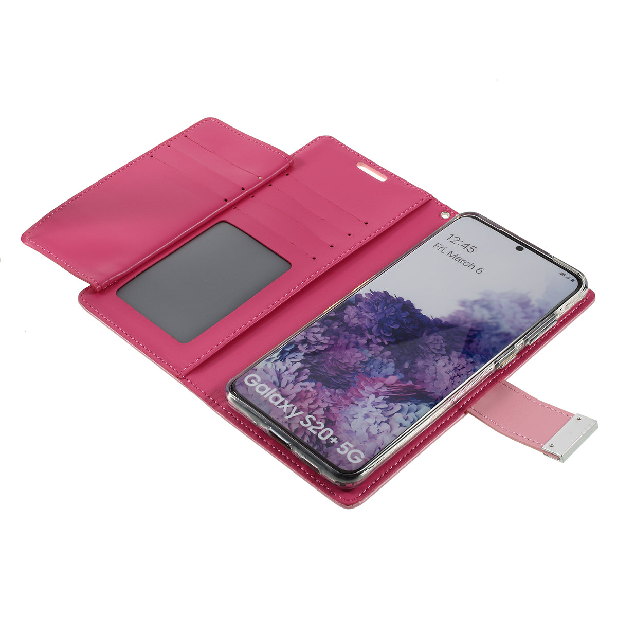 MERCURY GOOSPERY Rich Diary Leather Wallet Protection Case for Samsung Galaxy S20 Plus / S20 Plus 5G - Pink