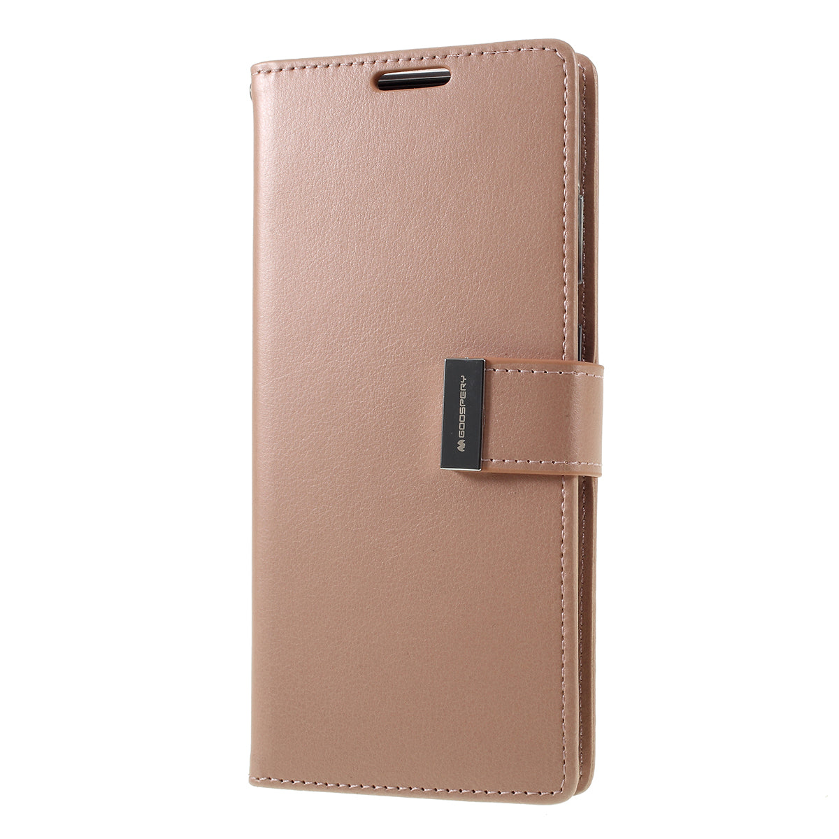 MERCURY GOOSPERY Rich Diary Leather Wallet Protection Case for Samsung Galaxy S20 Plus / S20 Plus 5G - Rose Gold