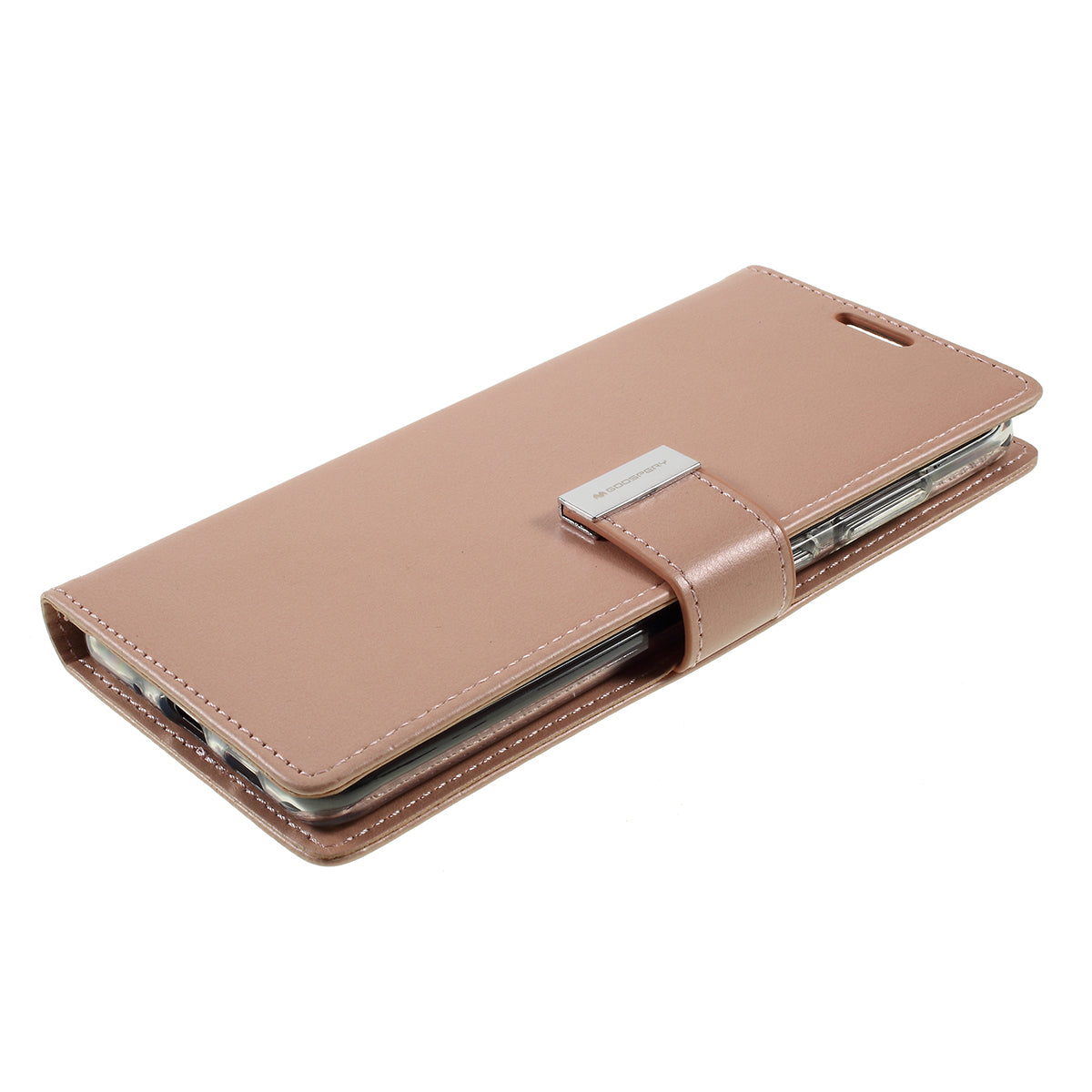 MERCURY GOOSPERY Rich Diary Leather Wallet Protection Case for Samsung Galaxy S20 Plus / S20 Plus 5G - Rose Gold