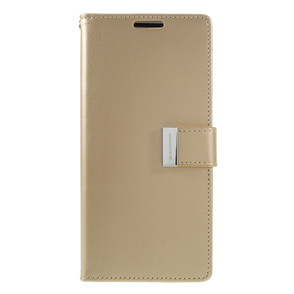 MERCURY GOOSPERY Rich Diary Leather Wallet Protection Case for Samsung Galaxy S20 Plus / S20 Plus 5G - Gold