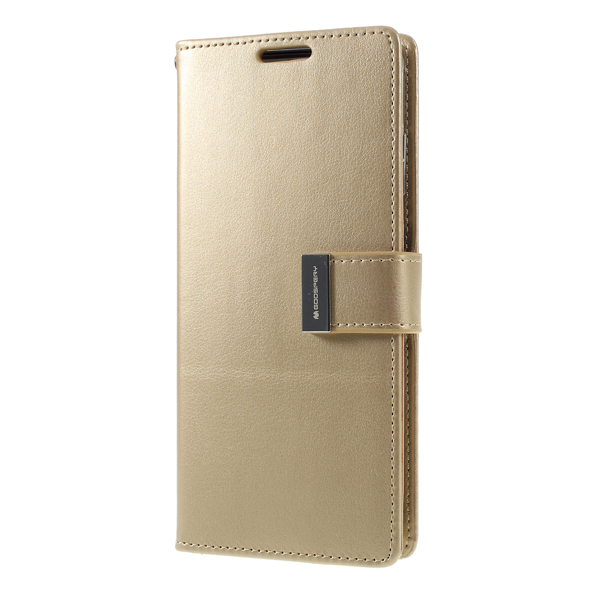 MERCURY GOOSPERY Rich Diary Leather Wallet Protection Case for Samsung Galaxy S20 Plus / S20 Plus 5G - Gold