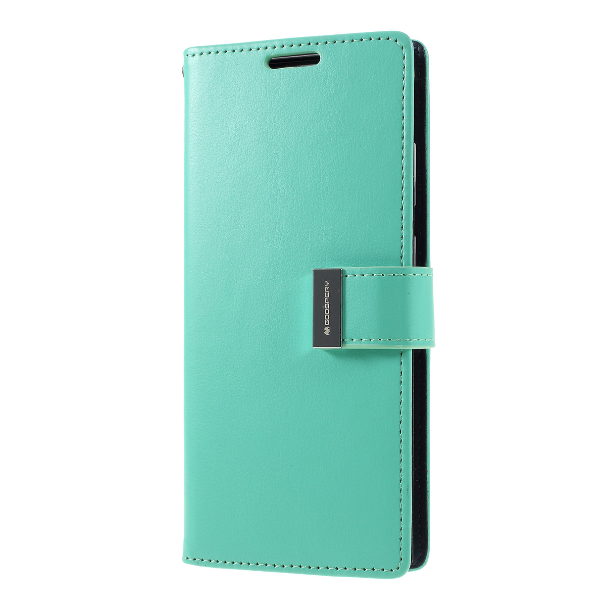 MERCURY GOOSPERY Rich Diary Leather Wallet Protection Case for Samsung Galaxy S20 Plus / S20 Plus 5G - Cyan