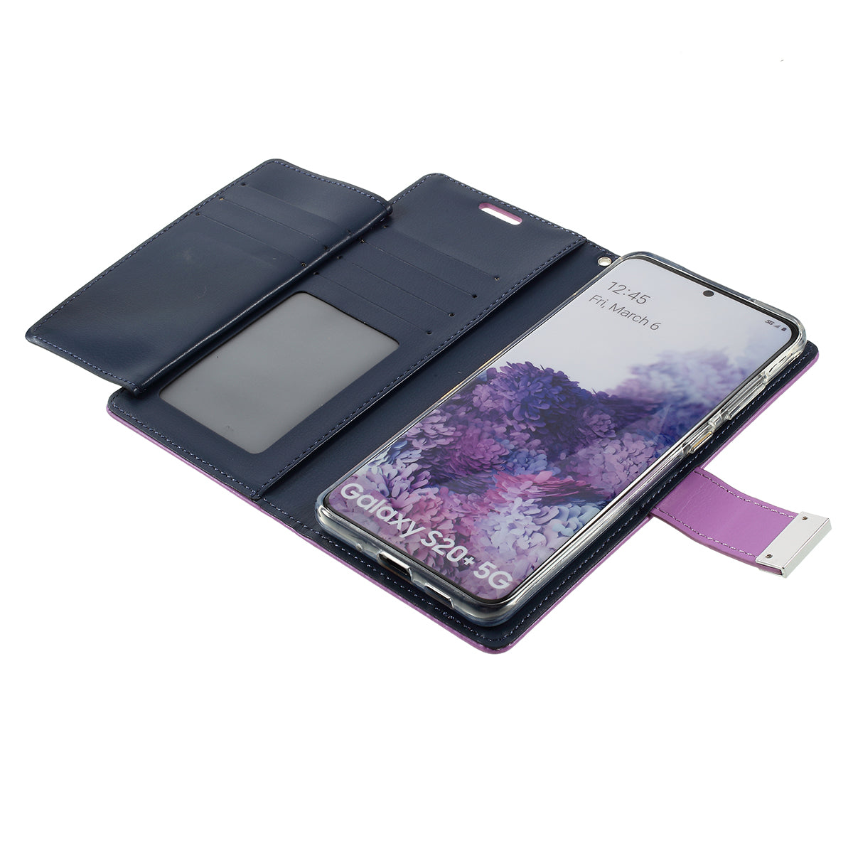 MERCURY GOOSPERY Rich Diary Leather Wallet Protection Case for Samsung Galaxy S20 Plus / S20 Plus 5G - Purple