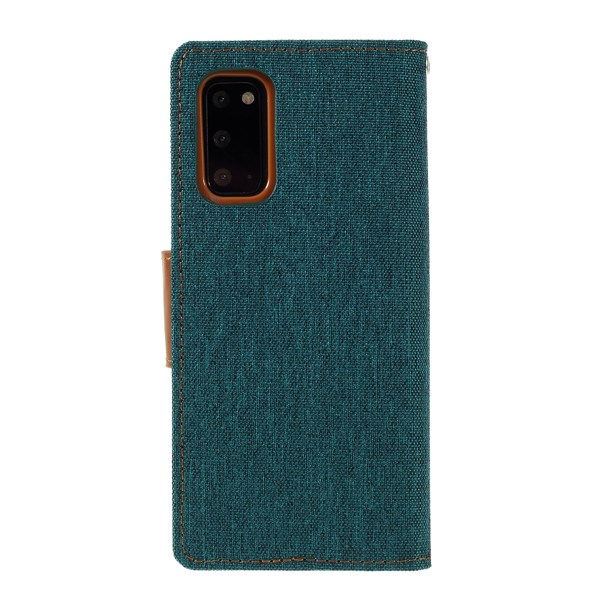 MERCURY GOOSPERY Canvas Diary Leather Cell Phone Case for Samsung Galaxy S20 4G/S20 5G - Green