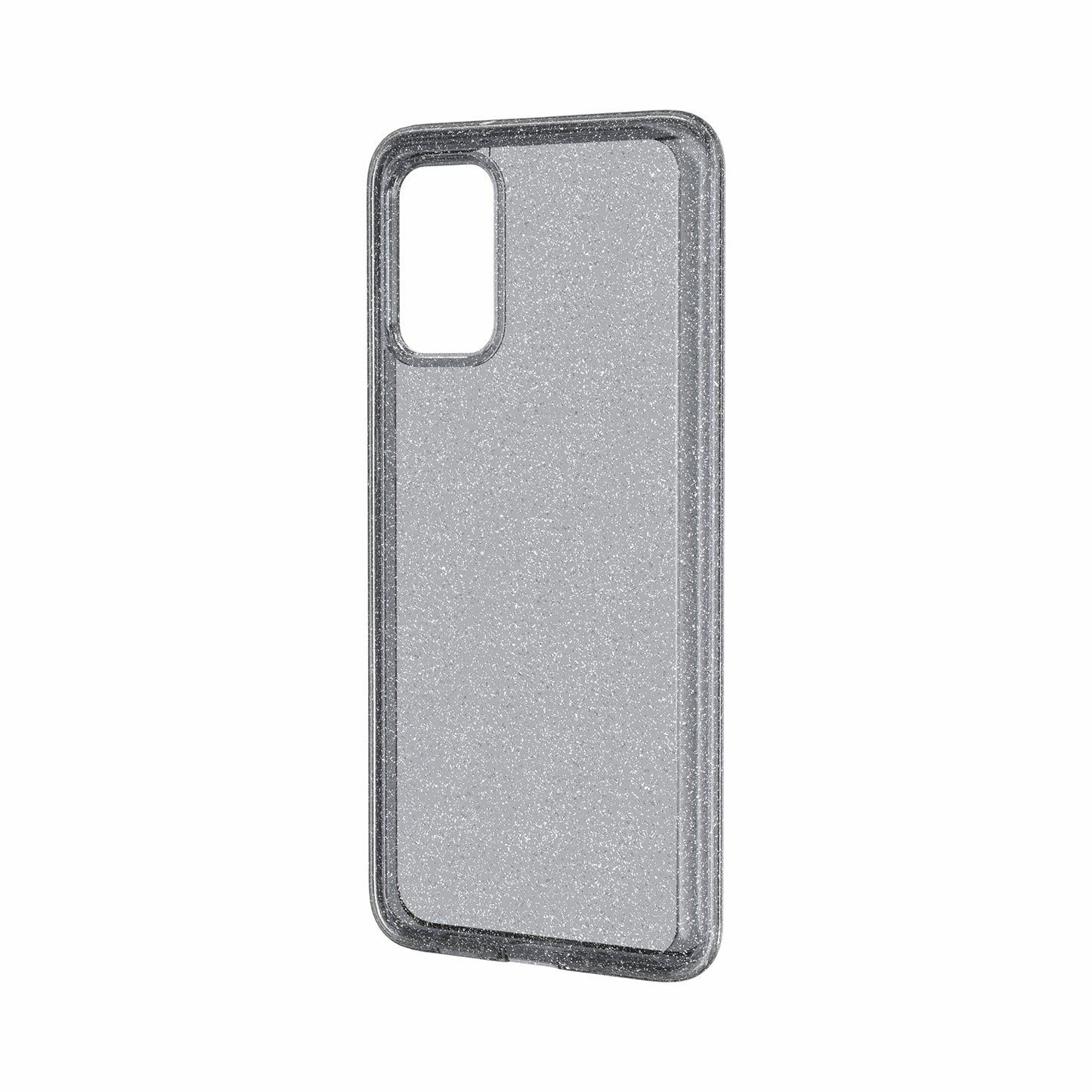 Glittery Powder PC TPU Combo Phone Case Covering for Samsung Galaxy S20 4G/S20 5G - Black