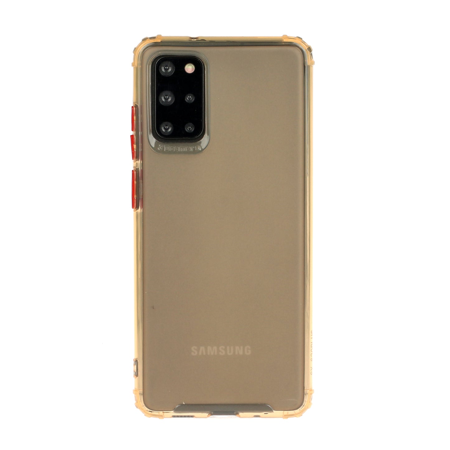 Soft Drop-proof Matte TPU Phone Case for Samsung Galaxy S20 Plus - Yellow