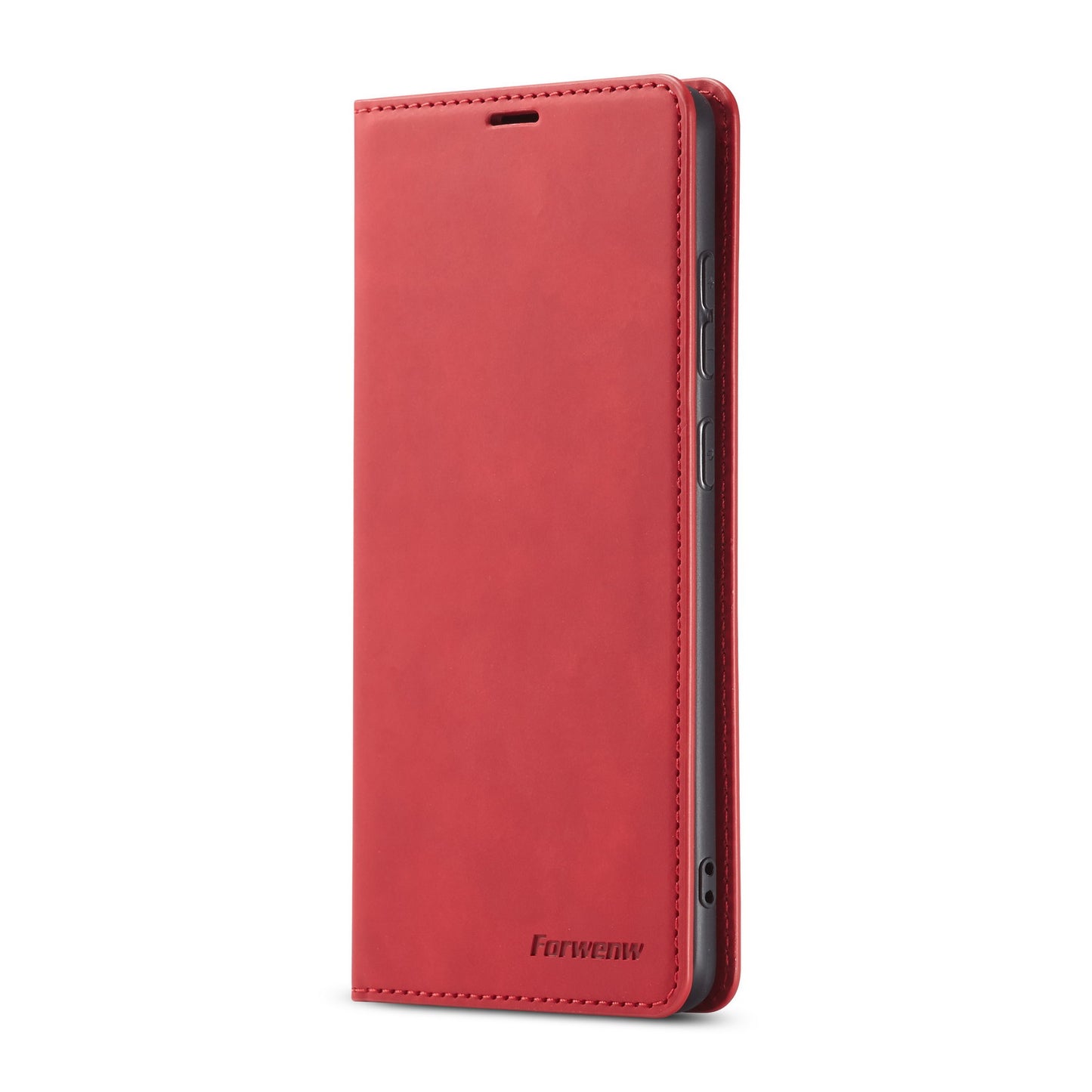 FORWENW Fantasy Series Silky Touch Leather Stand Case with Card Slots for Samsung Galaxy S20 4G/S20 5G - Red