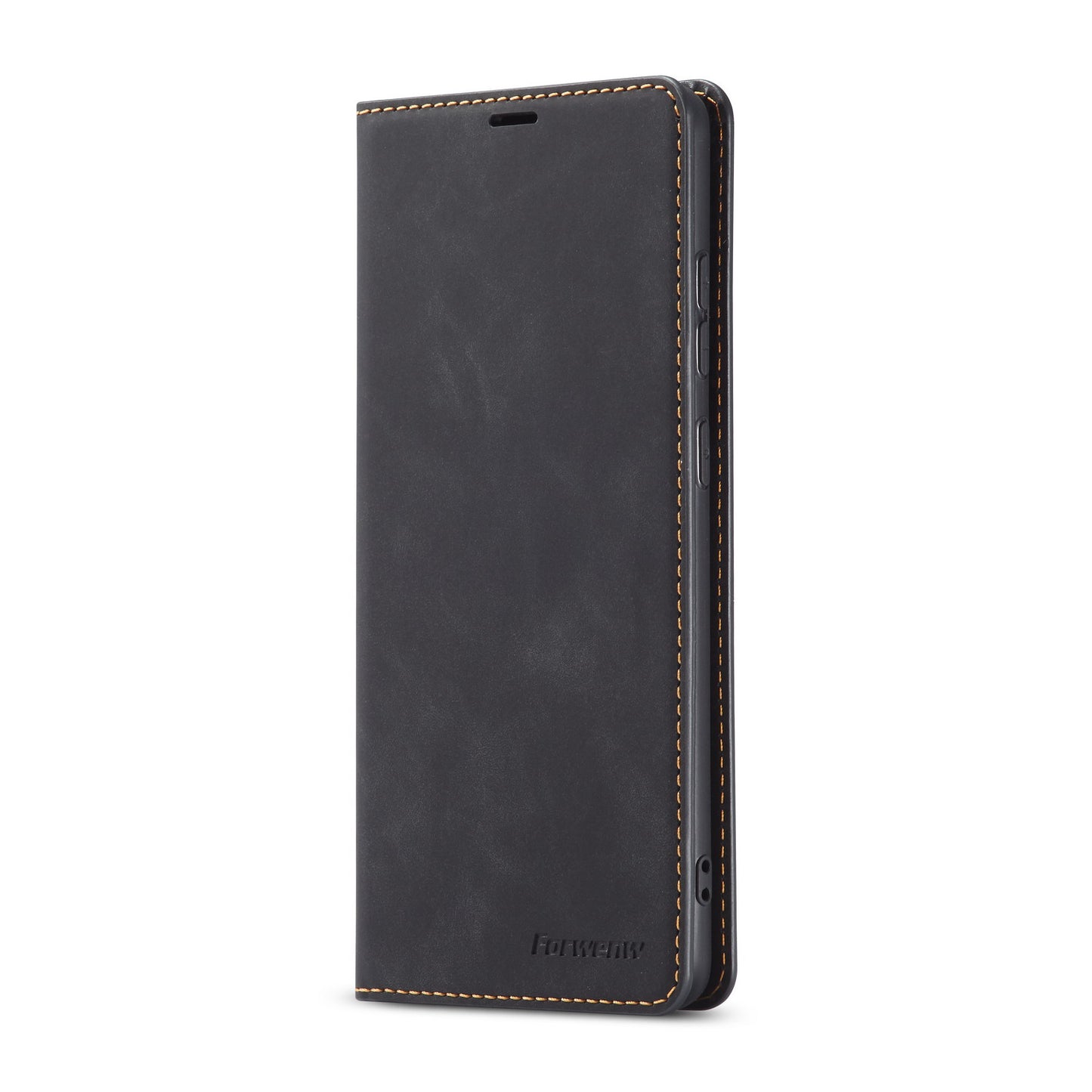 FORWENW Fantasy Series Silky Touch Wallet Leather Stand Case for Samsung Galaxy S20 Plus - Black