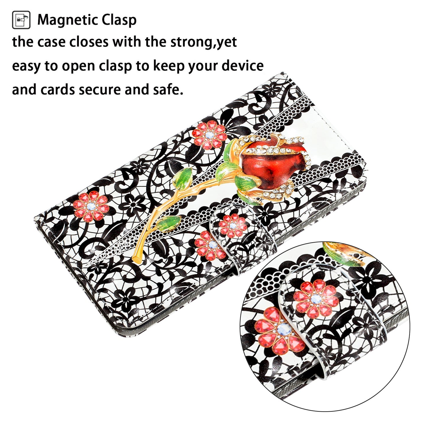 Light Spot Decor Patterned Leather Wallet Cover for Samsung Galaxy S20 4G/S20 5G - Rose