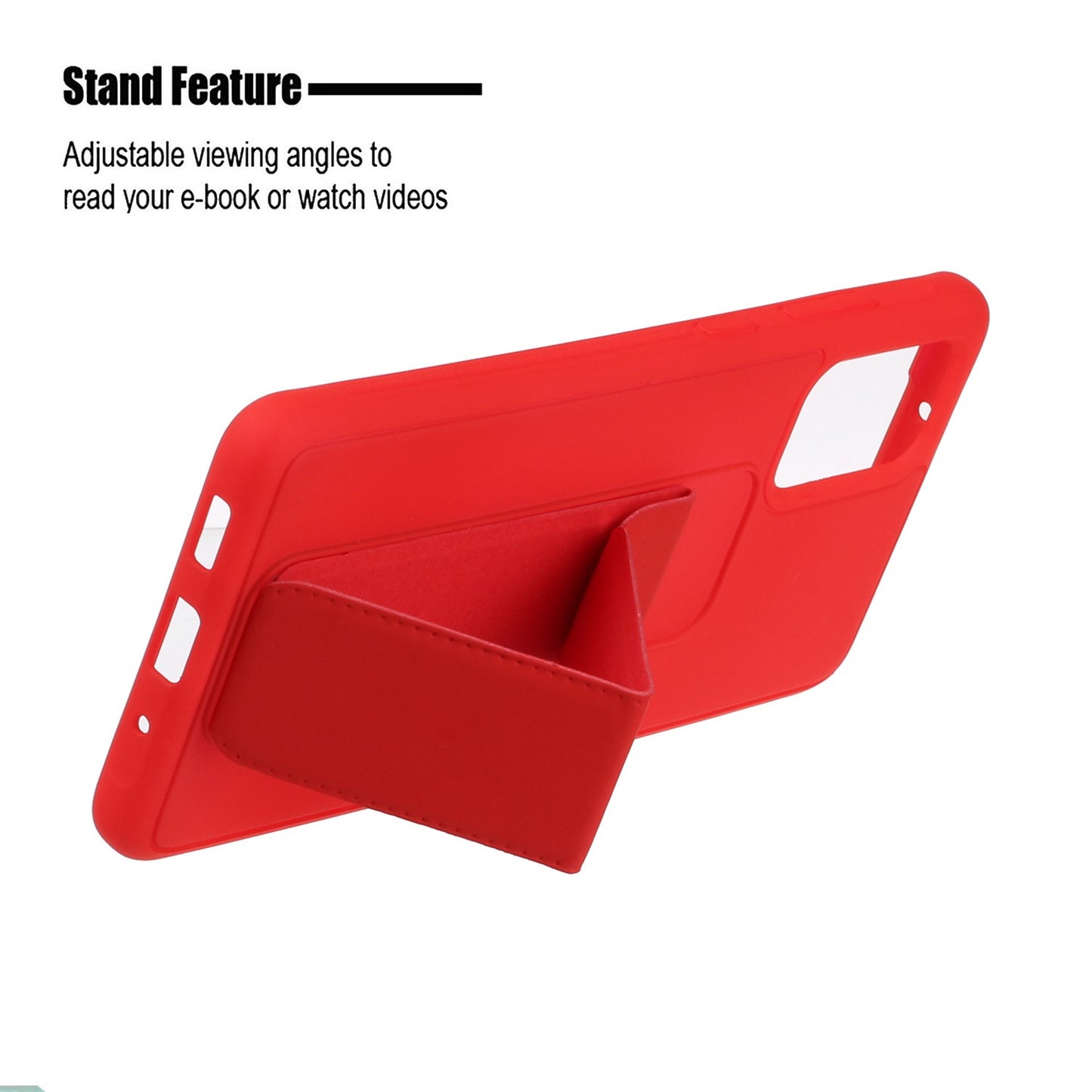 For Samsung Galaxy S20 Plus / S20 Plus 5G Magnetic Hand Strap Kickstand TPU + PC Phone Cover - Red