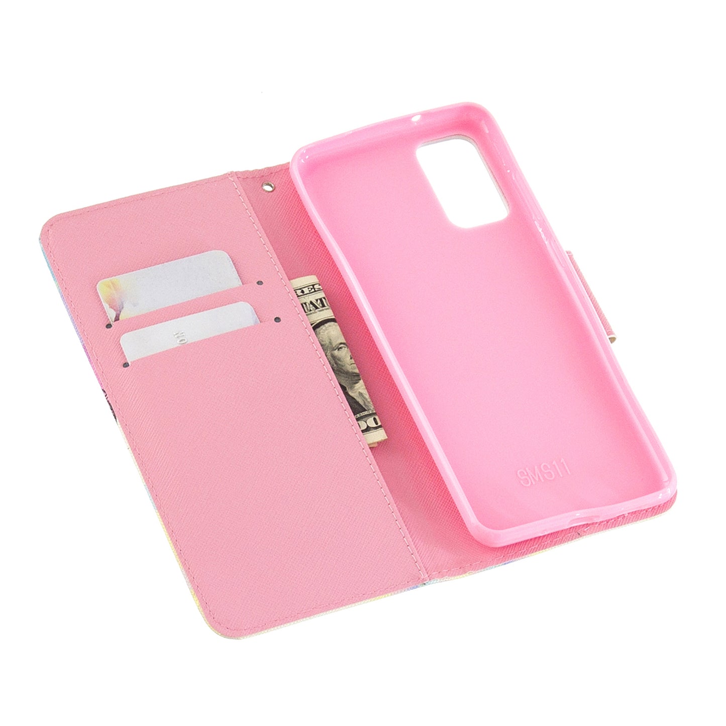 Cross Texture Pattern Printing Leather Wallet Phone Casing for Samsung Galaxy S20 Plus - Elephant