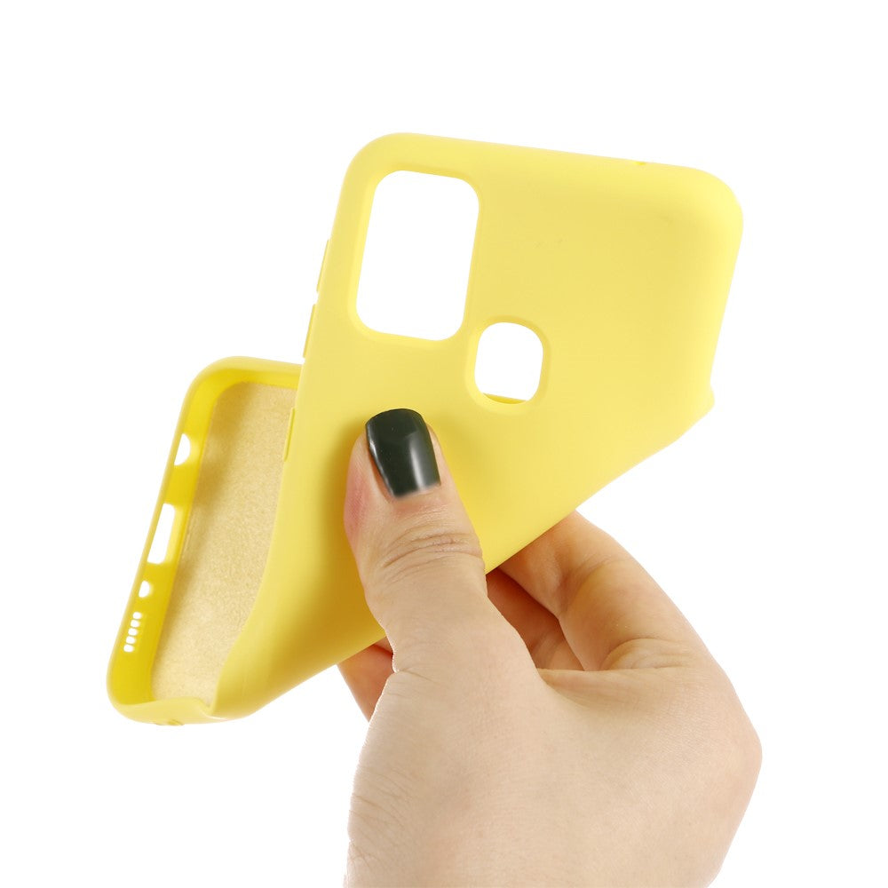Liquid Silicone Shell Case for Samsung Galaxy M31 - Yellow
