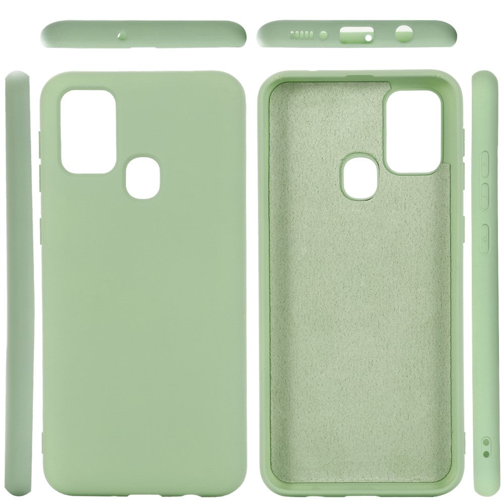 Liquid Silicone Shell Case for Samsung Galaxy M31 - Green