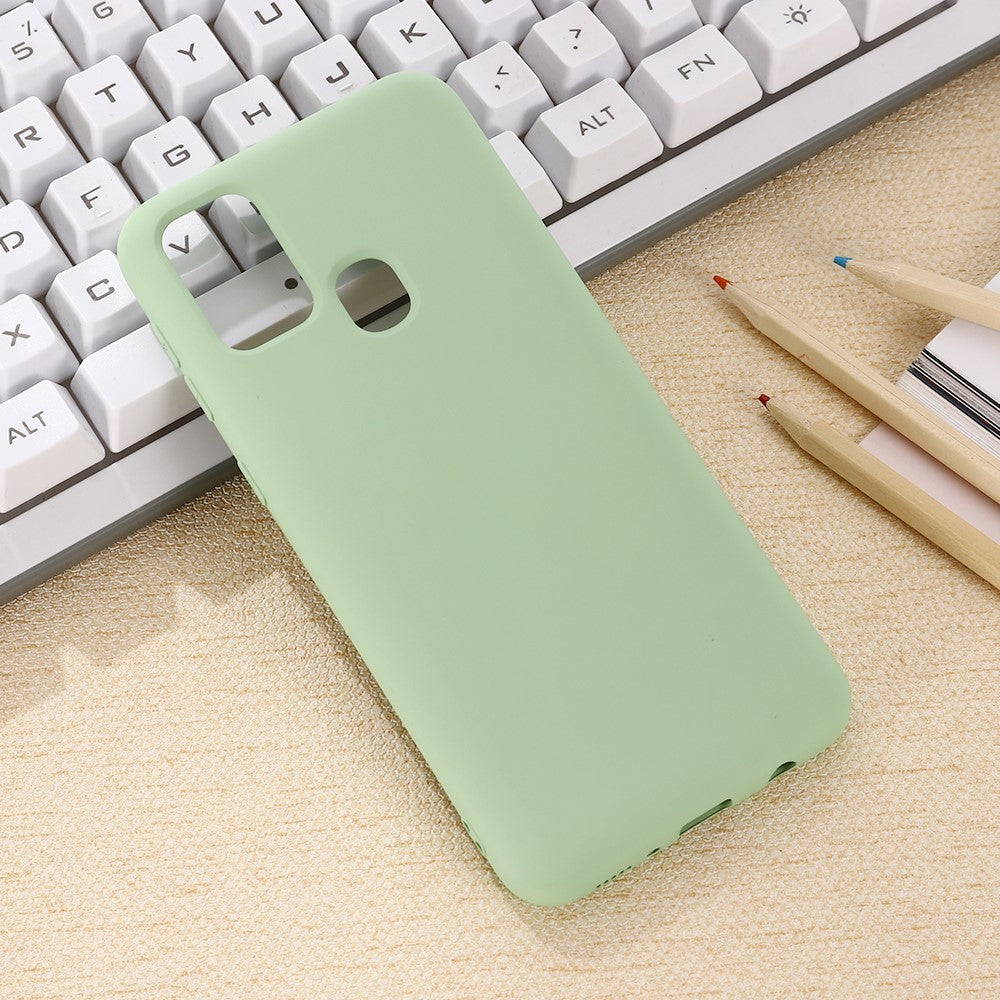 Liquid Silicone Shell Case for Samsung Galaxy M31 - Green