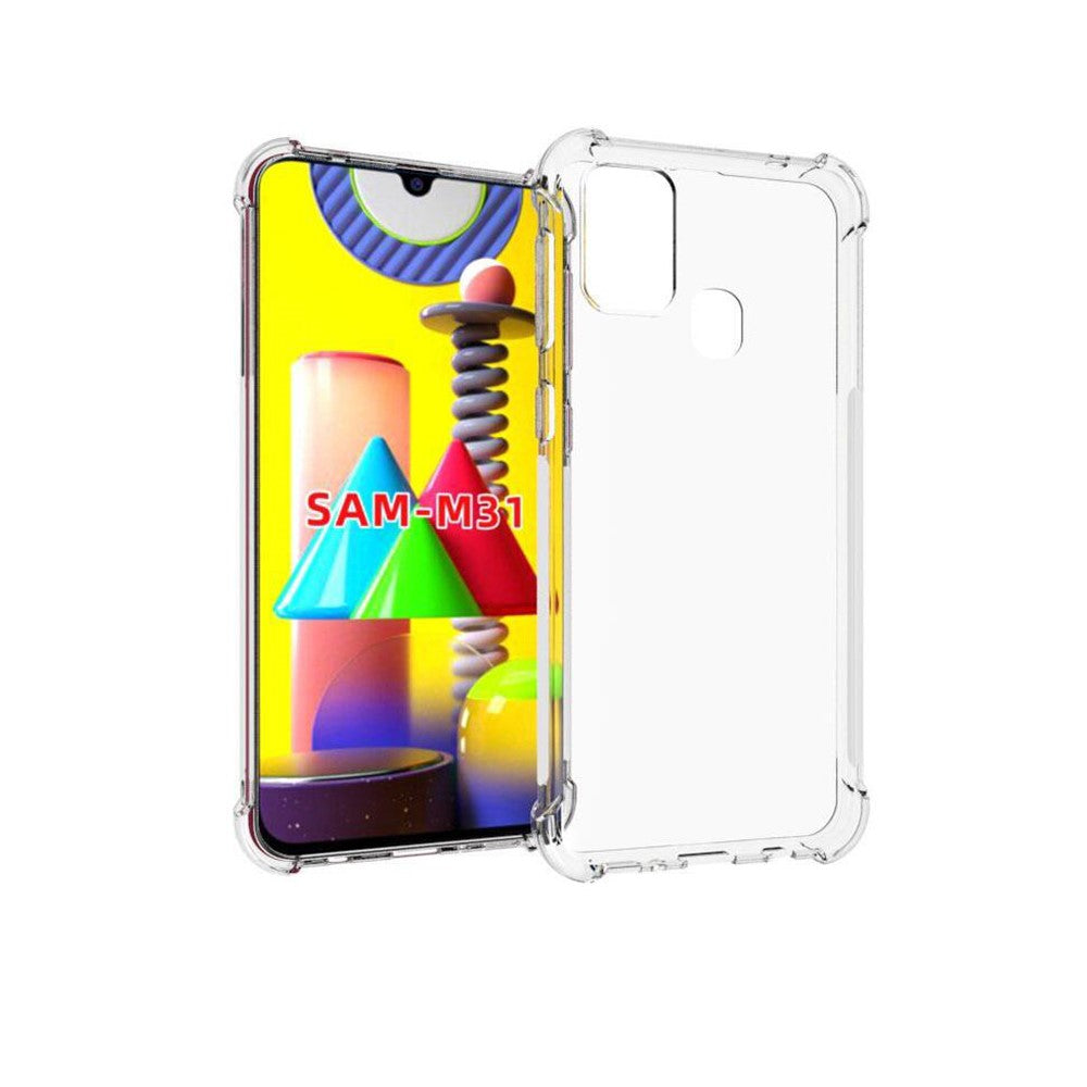 Transparent Shockproof Anti-slip TPU Phone Case for Samsung Galaxy M31