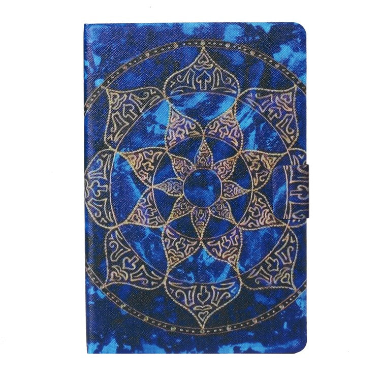 Pattern Printing Card Slots Flip Leather Tablet Cover for Samsung Galaxy Tab S5e SM-T720/T725 - Mandala Flower