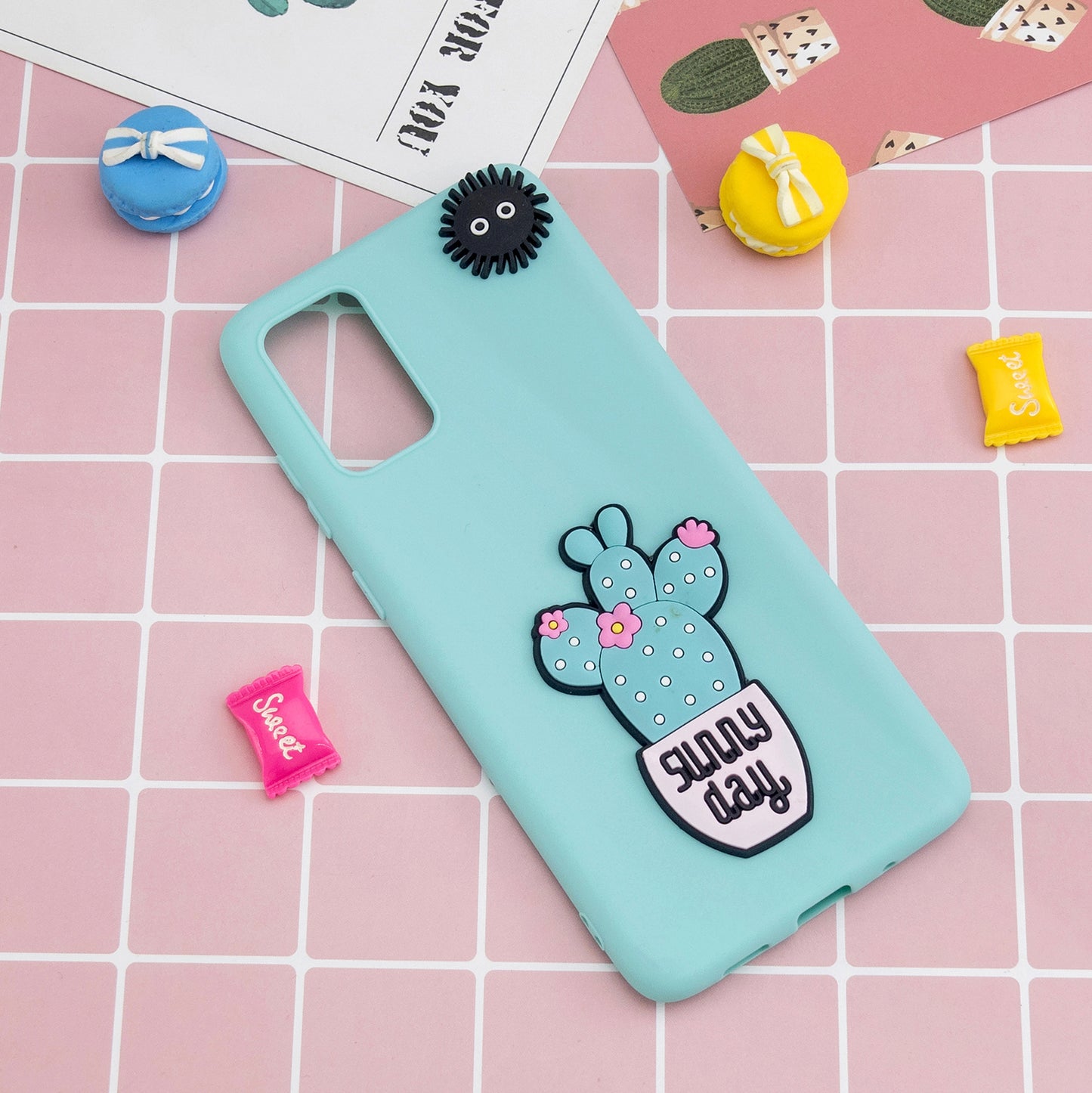 3D Cartoon Pattern Soft TPU Cell Phone Case for Samsung Galaxy S20 Plus/S20 Plus 5G - Sunny Day