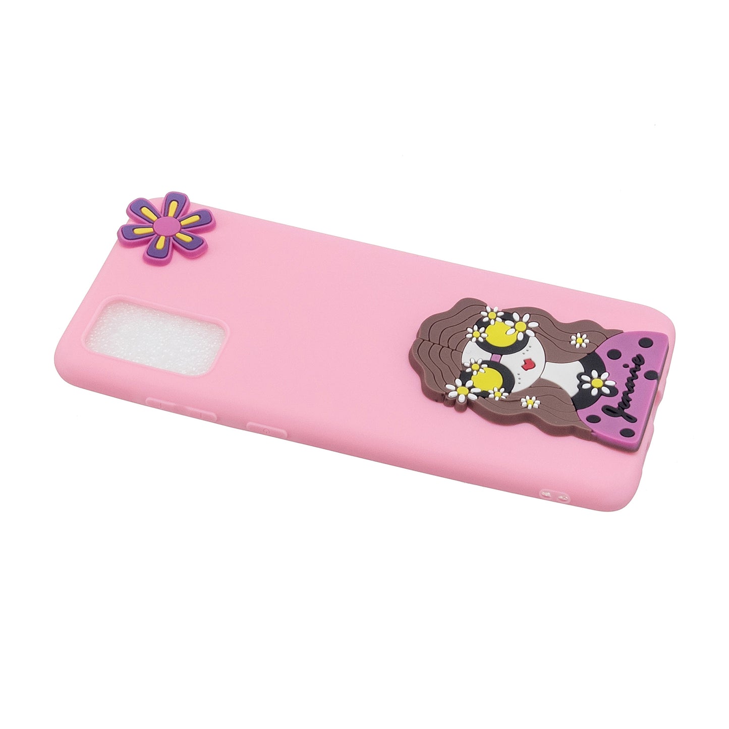 3D Cartoon Pattern Soft TPU Cell Phone Case for Samsung Galaxy S20 Plus/S20 Plus 5G - Girl