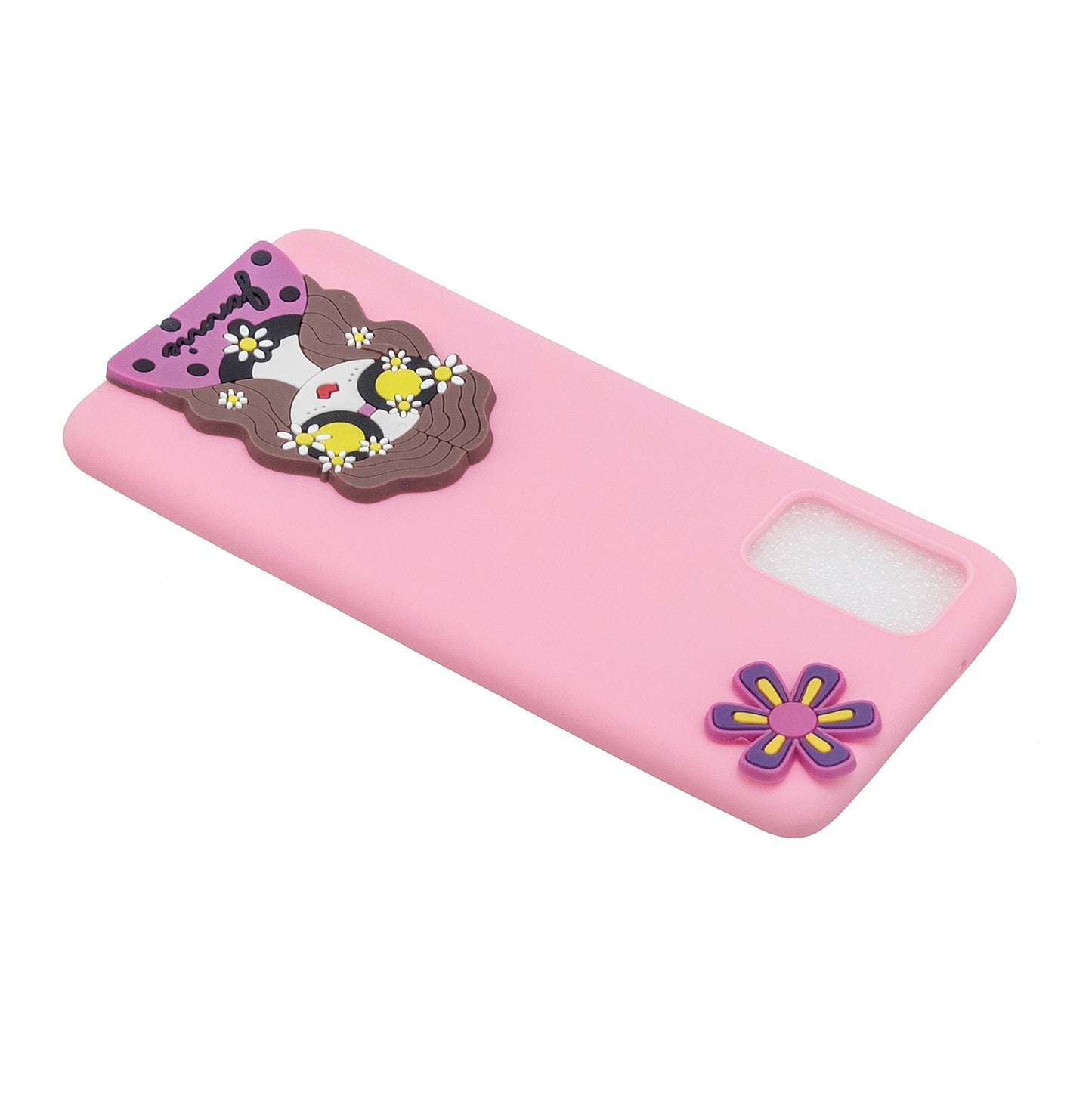3D Cartoon Pattern Soft TPU Cell Phone Case for Samsung Galaxy S20 Plus/S20 Plus 5G - Girl