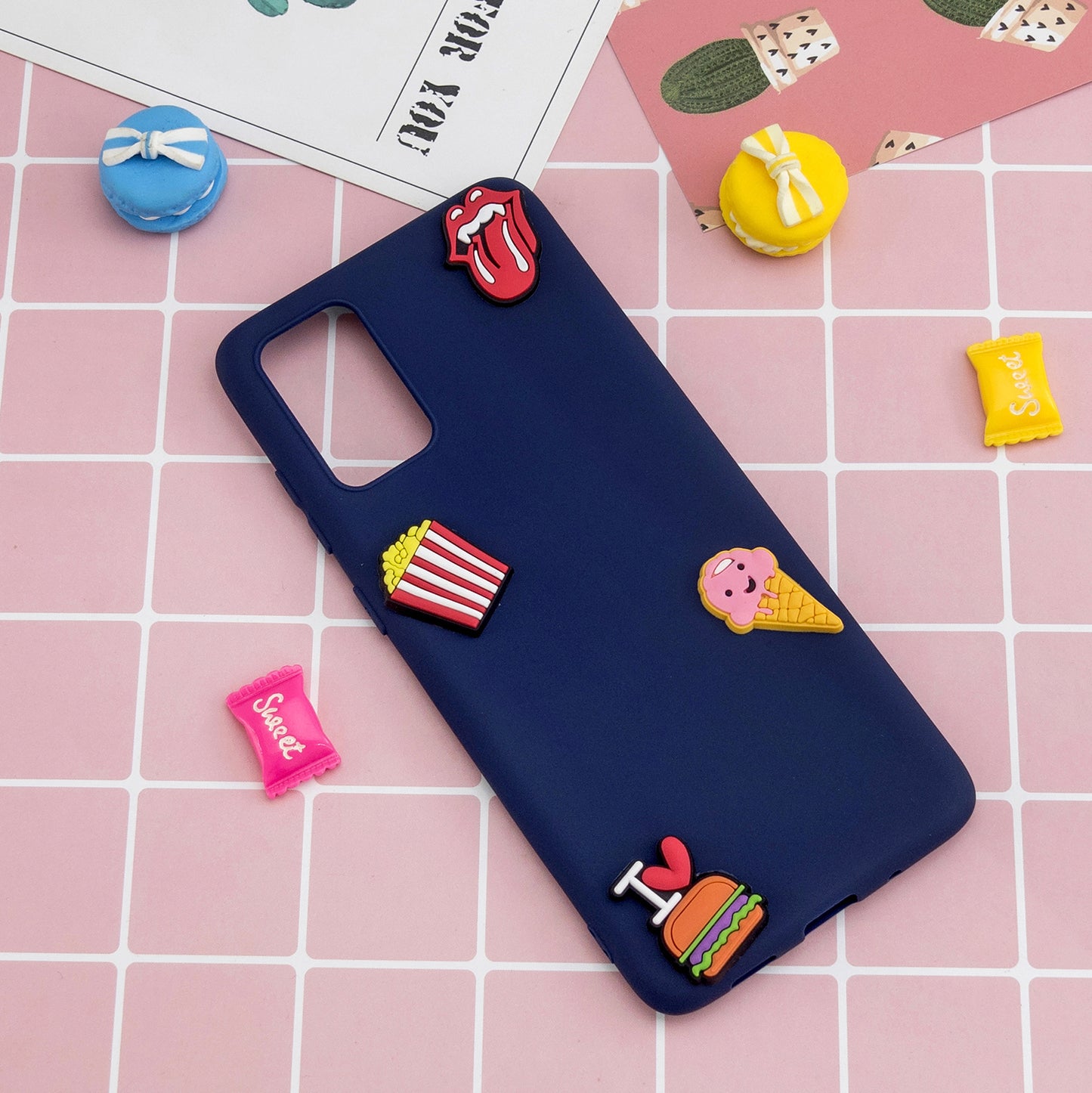 3D Cartoon Pattern Soft TPU Cell Phone Case for Samsung Galaxy S20 Plus/S20 Plus 5G - Ice Cream